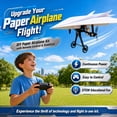 thumbnail image 5 of CHJK Remote Control Paper Airplane Kit with Gyro Stabilizer Mini Fixed Wing RC Plane Toy Ready to Fly 1 Pack, 5 of 7