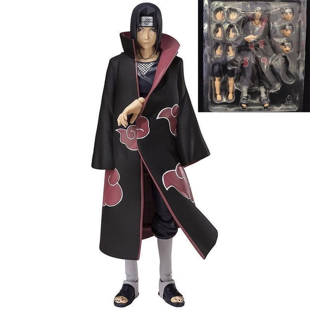 Figuras de acción de Naruto de Anime Shf, figuras de acción de Rasengan Uzumaki Naruto Jiraiya, muñecos de colección de Uchiha Sasuke Itachi, juguetes de modelos móviles