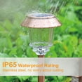 thumbnail image 3 of Luces solares para caminos – Paquete de 4 luces solares para exteriores, impermeables IP65, encendido/apagado automático, luces de jardín con energía solar de 10 a 40 lm, regulable, iluminac, 3 of 5