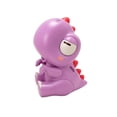 thumbnail image 2 of Cooling Clip-On Mini Fan for Cup & Bowl, Portable Plastic Clip On Beverage Cooling Fan, USB Rechargeable Cute Elephant Red Panda Desktop Chiller Fan (Purple Dinosaur), 2 of 8