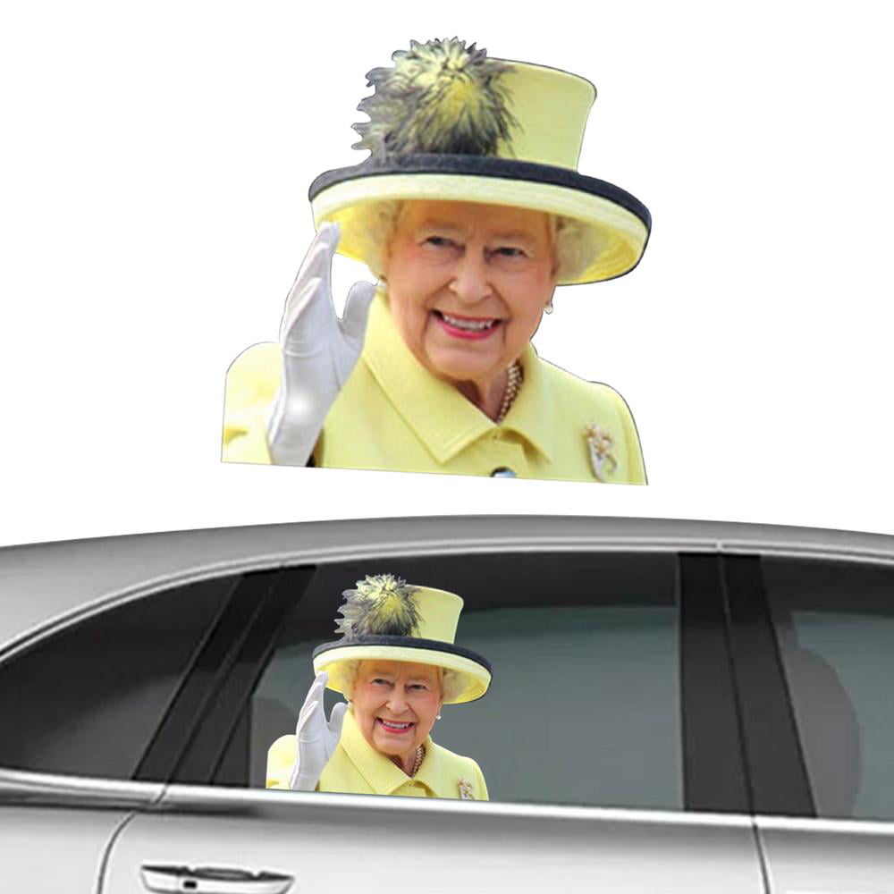 Ride With Queen Left car window decal 72836 Thumbs Up 