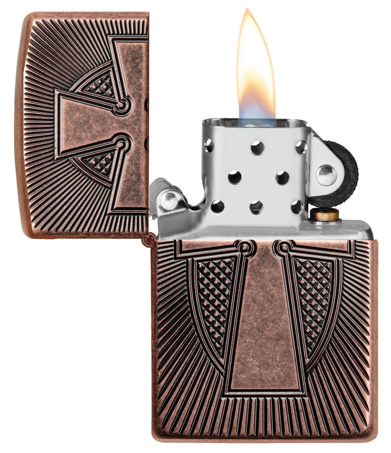 Zippo Armor® Deep Carve Cross Design