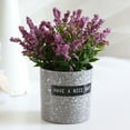 thumbnail image 7 of Ludlz Mini Potted Artificial Lavender Plant Flowers Faux Herbs Planter Set Small Houseplants Green Fake Plastic Bonsai for Indoor Greenery Tabletop Wedding Decorations Desktop Bonsai, 7 of 7