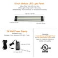 thumbnail image 2 of Lightkiwi V4918 6 Inch Cool White Modular LED Under Cabinet Lighting - Pro Kit (12 Panels), 2 of 5