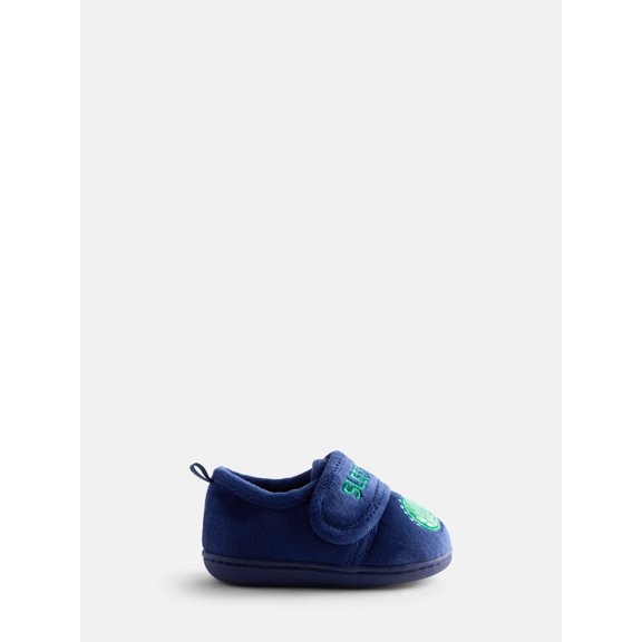 Wonder Nation Baby Boys Embroidered Sleep Saurus Slippers