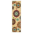 thumbnail image 2 of Orian Rugs IndoorOutdoor Medallion Tatro White Area Rug 3'-10" x 5'-5", 2 of 5