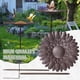 thumbnail image 4 of Comedero y bebedero metálico para pájaros de exterior | Estaca de jardín con diseño floral | Estación de agua para colibríes y aves silvestres, 4 of 4