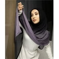 thumbnail image 3 of Women Big Size Gradient Cotton Rayon Crease Hijab Scarf Lady Wraps And Shawls Headband Turban, 3 of 6