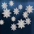 thumbnail image 4 of 6 copos de nieve navideños de 15/20/25 cm para colgar en el árbol de Navidad, decoración navideña para el hogar, accesorios de decoración para Año Nuevo 2024, 4 of 5