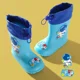 thumbnail image 2 of Nueva gran oferta de Botas de lluvia para niños de temporada, botas de bebé extraíbles con forro polar a media pantorrilla, pegamento antideslizante para niños y niñas, 2 of 5