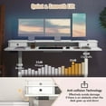 thumbnail image 6 of Costway 63" x 24" Electric Standing Desk with 2 Drawers Monitor Stand Storage Shelf White, 6 of 9