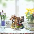 thumbnail image 5 of Easter Decorations Colorful Easter Bunny Tabletop Ornament,Spring Fashion Decorative Sculpture Figurine 2D Acrylic for Home Kitchen Easter Party,Birthday Gifts for Women Brown-l, 5 of 5