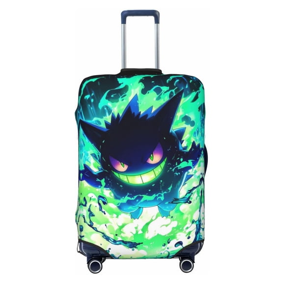 Gengar Travel Luggage Cover, Colorful Suitcase Luggage Protector, Washable Baggage Cover, Dustproof Protector Fits 18-32 Inch Luggage Small