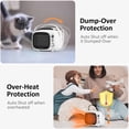 thumbnail image 4 of Space Heater Cool para escritorio pequeño de cerámica, 800 W, 500 W, color blanco, 4 of 7