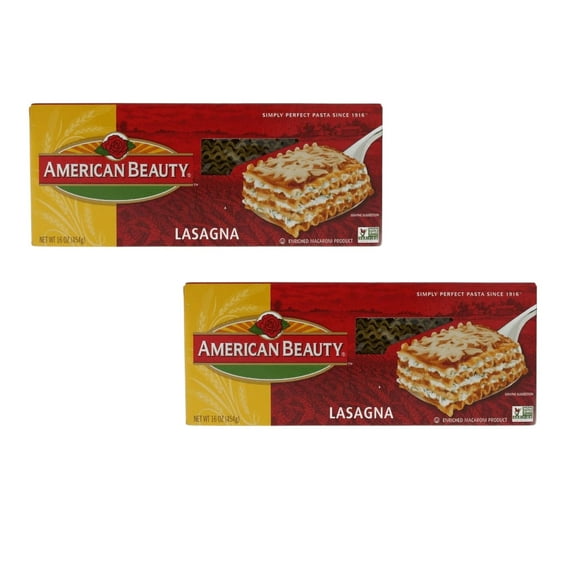 ( 2 Pack ) American Beauty Lasagna 16 Oz. Box