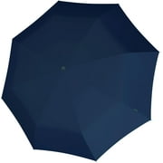 Knirps A.050 Navy Manual Open Close Travel Rain Umbrella for Adults – Ultra Lightweight, Compact Windproof 38.5 Water Resistant Canopy, Steel Aluminum Frame, Travel Case Included