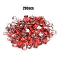 thumbnail image 3 of Square Rivets Decorative Rivet Four Claw Rivets 200Pcs Square Rivets Metal Stylish DIY Shoes Bags Hats Decoration Accessories 9mm, 3 of 8