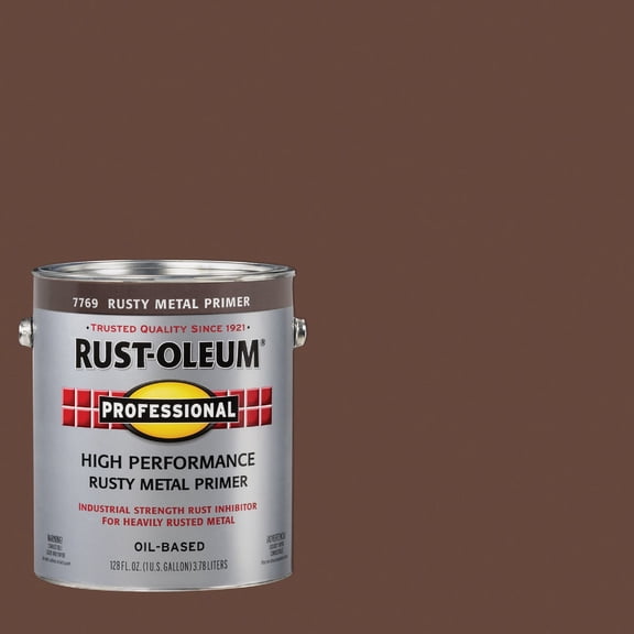 Rust-Oleum Primer Brown Rusty Metal - Rustoleum Rusty Primer - 1 Count Pack Of 1 — Interior & Exterior Use, Professional Finish