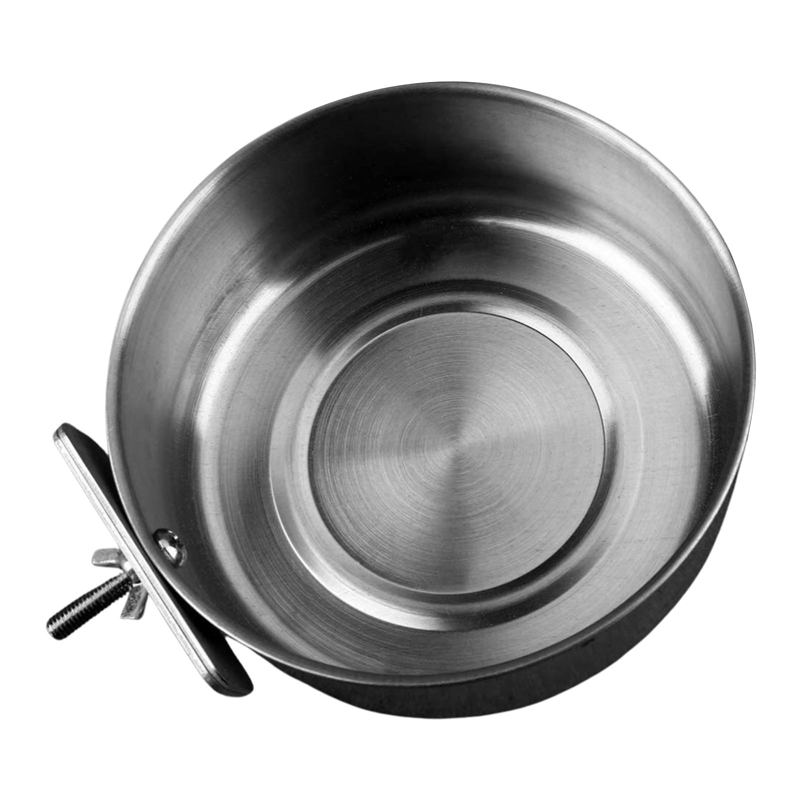 Ksruee Bird Bowl Parrot Feeder Stainless Steel Food Container with