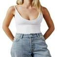 thumbnail image 1 of PENGXIANG Women Spaghetti Strap Camisole Solid Color U-Neck Sleeveless Sling Tank Tops Basic Tops, 1 of 4