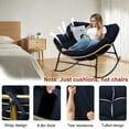 thumbnail image 2 of Outdoor Papasan Rocking Chair Cushion, Water Resistant Egg Chair Cushions replacement, Hanging Basket Swing Cushion 6.3in thick, Indoor Rocking Chair Seat Cushion, 2 of 6