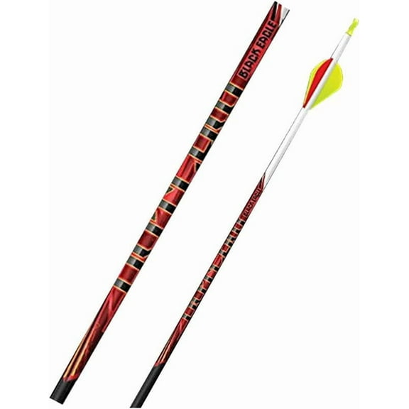 Black Eagle Outlaw Fletched Arrows - .005" 6 Pack - 400 - White
