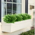 thumbnail image 4 of Viworld Artificial Flowers Outdoor Fake Flowers for Decoration UV Resistant No Fade Faux Plastic Plants Garden Porch Window Box Decor (18 Bundles, Green), 4 of 7