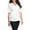 #Y01-White, variant on ECZHAW Women's Plus Size Dressy Tops Wrap Shirt Short Sleeve Tunic Top V Neck Low Cut Cute Blouse