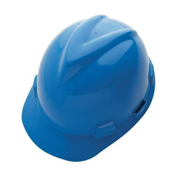 Msa Safety Hard Hat,Type 1, Class E,Ratchet,Blue 10150221