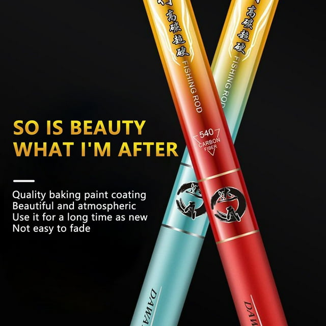 VONKY Telescopic Long Fishing Rods Anti-lock Groove Fishing Rod for Angler's Holiday Good Gift