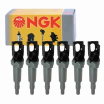 6 pc NGK 49021 Ignition Coils for 00042 12 13 7 548 553 12 13 7 594 936 12137548553 12137594936 178-8480 2505-317709 36-8212 42 E1070 IC650 UF-570 UF570 ZS324 Spark Plug Wire Boot