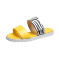 thumbnail image 2 of Sandalias informales de moda para mujer, zapatos de leopardo, zapatillas de playa con tacones planos para exteriores Wmkox8yii ytu8531, 2 of 5