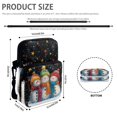 thumbnail image 6 of POLERO Shoulder Satchel Bags Snowman Starry Winter Print Zipper Crossbody Bag for Travel, Polyester Lightweight Crossbody Purse, 6 of 7