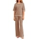 thumbnail image 5 of Lucakuins - Conjuntos informales de 2 piezas para mujer, manga larga, cuello redondo, pantalones de pierna ancha, conjuntos de ropa de calle Lucakuins  moda, 5 of 9