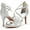 SILVER/GLITTER, variant on Dream Pairs Women's Fashion Ankle Strap Stilettos Open Toe Sandals Pump Heel Sandals DOLCE NUDE/NUBUCK Size 5.5