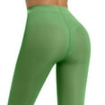 thumbnail image 5 of JGGSPWM Shaping Tights for Women Solid Color Pantyhose Colored Semi-Opaque Footed Tights Soft Stretch High Waist Stockings 40D Green XL, 5 of 6