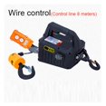 thumbnail image 2 of 500kg Remote Control Crane Hoist Wire Rope Electric Hoist Aluminum Shell Hoist Household Indoor Small Crane Hoist ,Easy to Use, 2 of 7