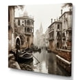 thumbnail image 2 of Designart "Ancient Watercourse Beige Canal History II" Canals Canvas Print, 2 of 5