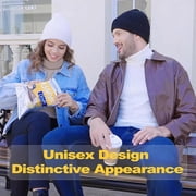 Beanie for Women Men, Unisex Wool Knit Warm Fleece Lined Cuffed Winter Hat Cap 1Pack
