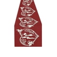 thumbnail image 3 of MYPOP Red Love Hearts with Cupids Table Runner Placemat 14x72 inches, Valentine Wedding Couple Table Linen Cloth for Office Kitchen Dining Wedding Party Home Decor, 3 of 6