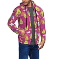 thumbnail image 3 of Zip Up Hoodies for Men - Pink Green Avocado Long Sleeve Comfrt Men'S Fashion Hoodies & Sweatshirts, Jackets for Men Hoodies Pullover Clothing Clothes with Pouch, 3 of 5