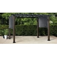 thumbnail image 1 of HOMETRENDS 8 ft. x 10 ft. Steel Sling Top Pergola, Dark Grey, 1 of 9