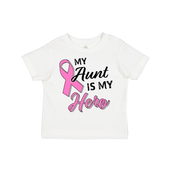 Inktastic My Aunt is My Hero- Breast Cancer Awareness Boys or Girls Toddler T-Shirt