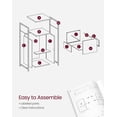 thumbnail image 4 of Archivador VASAGLE de 2 cajones con cerradura, estante abierto, impresora, 4 of 9
