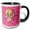 Black/White, variant on 3drose, Cupid, 11oz Two-tone Yellow Mug