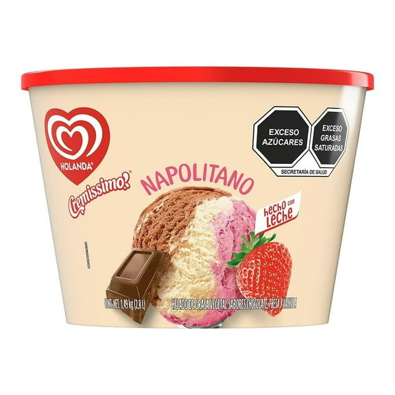 Helado Holanda Cremissimo napolitano 2.8 l