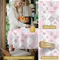 thumbnail image 5 of Pioneer Flower Floral Print Pattern Round Tablecloth 60 X 60 Inch, Wrinkle Resistant Wipeable Table Cloth for Kitchen Dining Picnic Patio Party, 5 of 6