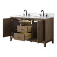thumbnail image 3 of Vanity Art 54" Bathroom Vanity with Sinks and Engineered Marble Top, Freestanding Storage Cabinet with 2 Drawers, 2 Shelves and 1 Flip Down Tray, 3 of 7