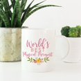 thumbnail image 2 of CTDream 11oz. Coffee Mug Gag Gift, World's Best Dental Hygienist, Floral Flowers Design, 1-Pack, Birthday Christmas Gift Ideas for Her, 2 of 7