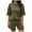 Army Green, variant on Two Piece Sets for Women Summer Plus Size Fashion New Round Neck Casual Solid Color Short Sleeved Sweater Short Sleeved Set